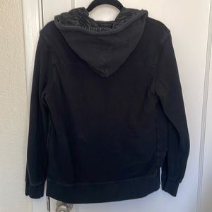 L’ESTRANGE LONDON -The Hood . Mens hoodie. Medium, black